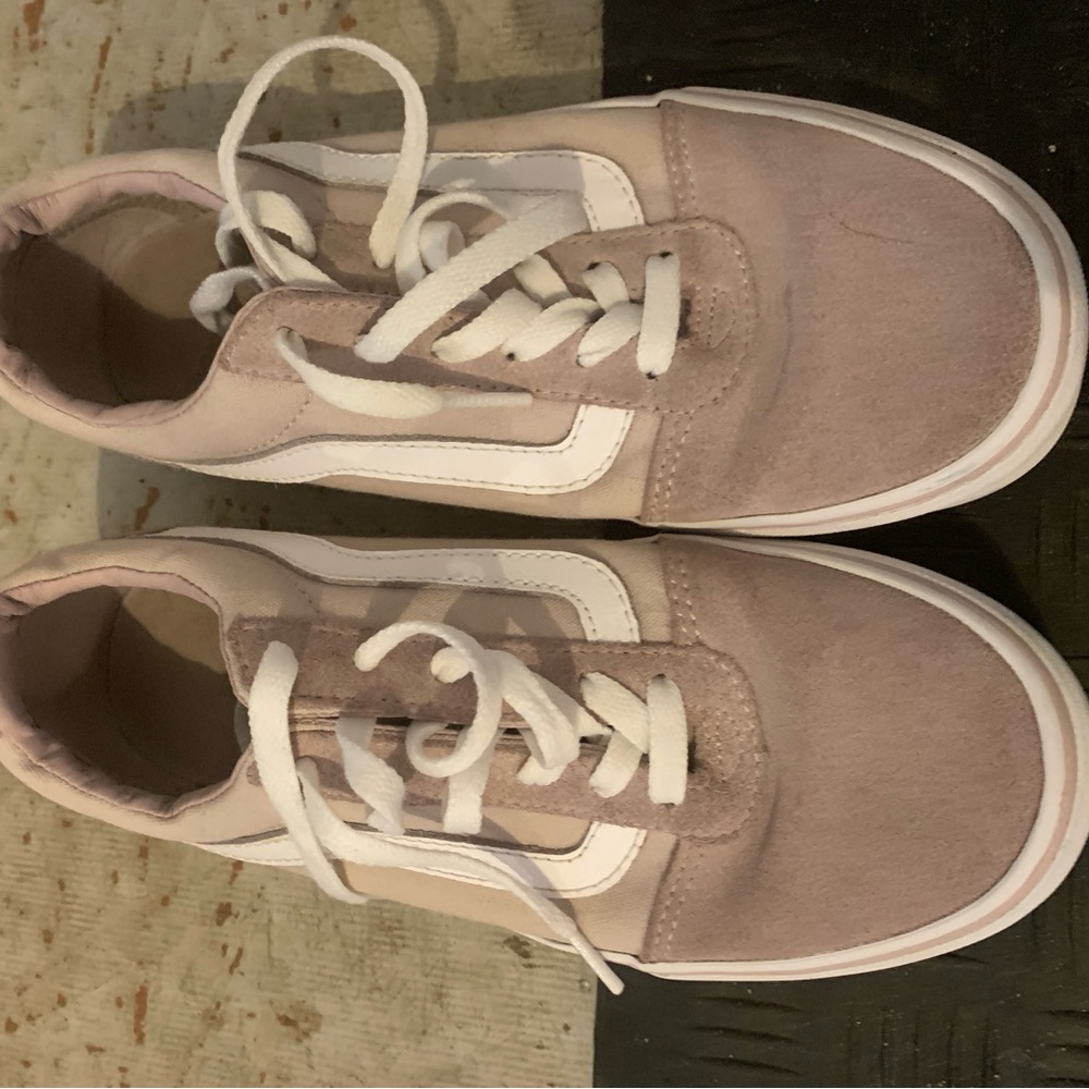 Pale pink suede old skool vans